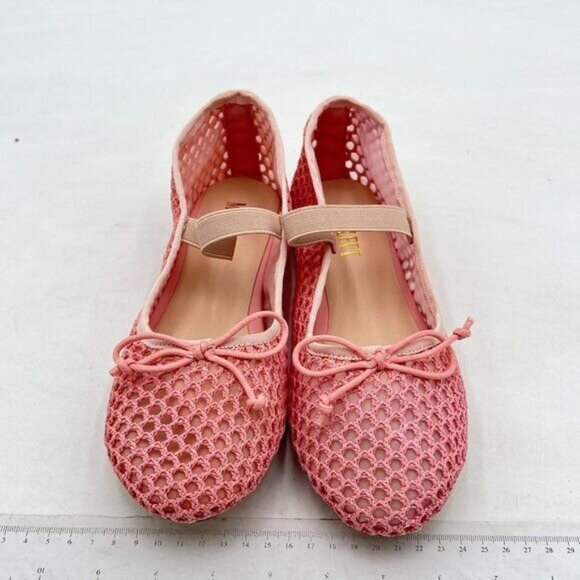 Miss left Pink Braid Girls Adorable Round Toe Mary Jane Flats Bowknots Shoes - Picture 3 of 8
